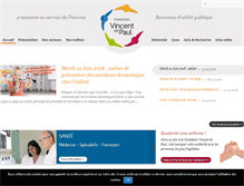Tablet Screenshot of fondation-vincent-de-paul.org